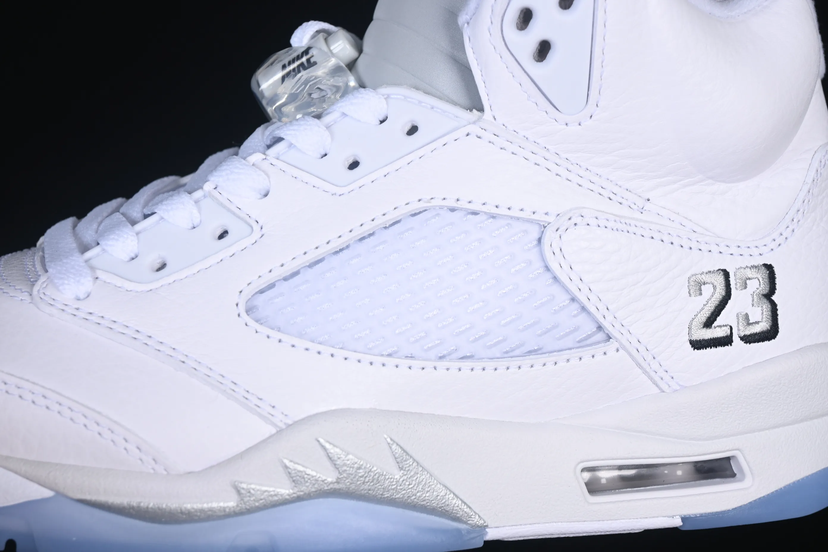 All categories Air Jordan Jordan series basketball shoes Air Jordan 5 OG version Air Jordan 5 Retro "White Metallic" AJ5 Joe 5 Silver HQ7978-103